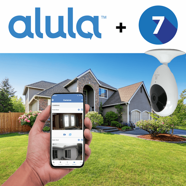 Alula 7 Standalone Home Security Camera Services (Powered by Alula App)