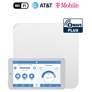CF-BASE-M - Alula Connect-FLX Wireless Control Panel with Touchpad Pro Keypad (Built-In Communicator, 319/345/433 MHz Wireless Sensors Receiver and Z-Wave Protocol)