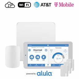 CF-PREMIUM-M - Alula Connect-FLX Dual-Path IP/Cellular LTE Wireless Security System Kit with Touchpad Pro Keypad, 319/345/433 MHz Wireless Sensors Receiver, and Z-Wave Protocol (Powered by Alula)