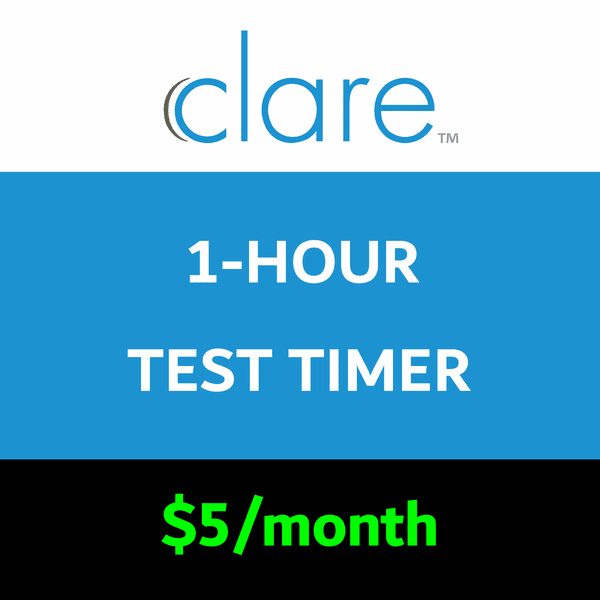 Clare 1-Hour Test Timer Services
