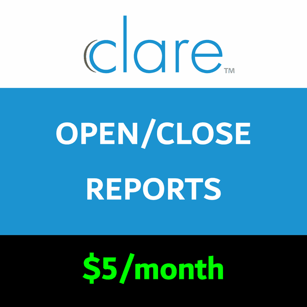 Clare Opening and Closing Reports