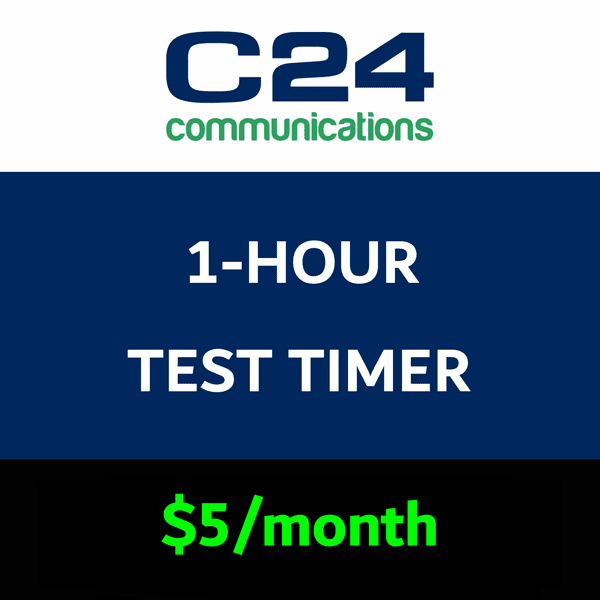 Connect24 1-Hour Test Timer Services