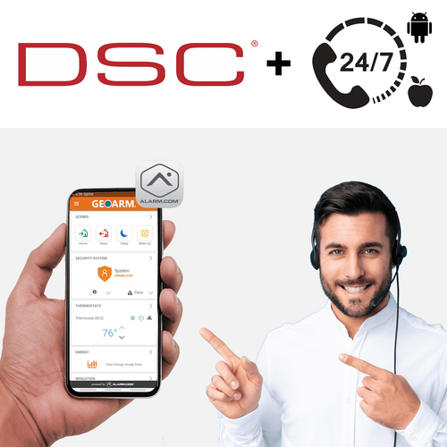 DSC Burglary Intrusion Interactive PRO 24/7 Alarm Monitoring Services