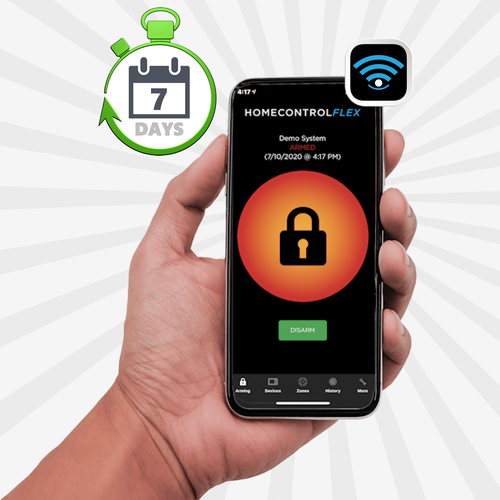 DSC DIY Cellular Silver Interactive Home Alarm Monitoring Services and Weekly Supervision Test (Powered by Telguard HomeControl Flex App)