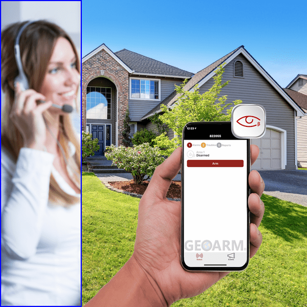 DSC Impassa SCW9055 PRO 24/7 Dual-Path Interactive Home Alarm Monitoring Services (Powered by M2M RControl App)