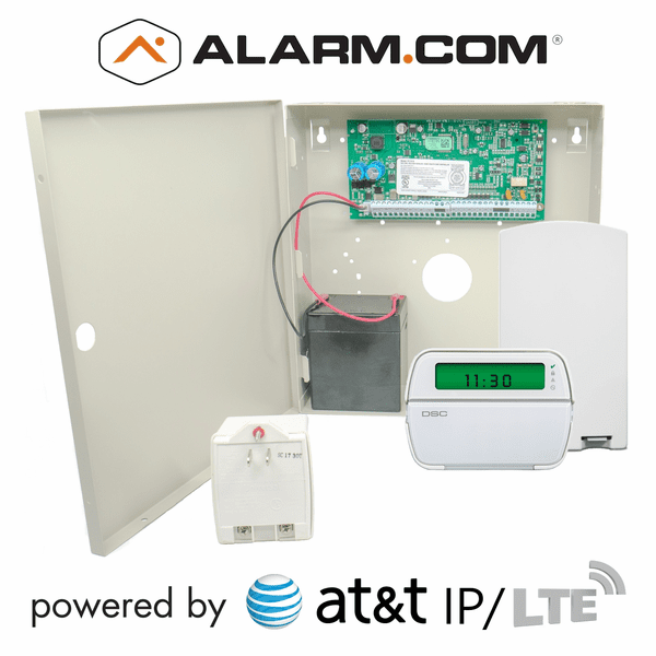 DSC PowerSeries PC1616 Dual-Path Ethernet/Cellular AT&T LTE Hardwired Security System (Powered by Alarm.com)