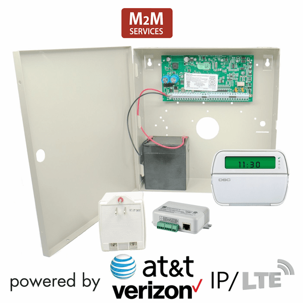 DSC PowerSeries PC1616 Dual-Path LAN/Cellular AT&T/Verizon LTE-M Hybrid Security System (Powered by M2M)