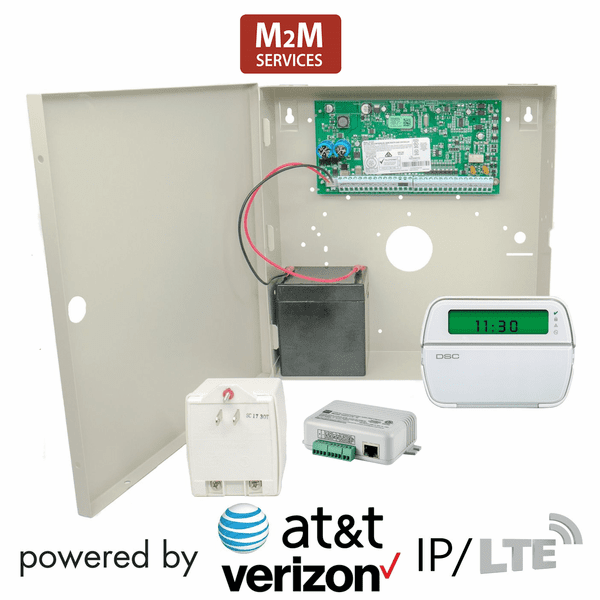 DSC PowerSeries PC1832 Dual-Path LAN/Cellular AT&T/Verizon LTE-M Hardwired Security System (Powered by M2M)