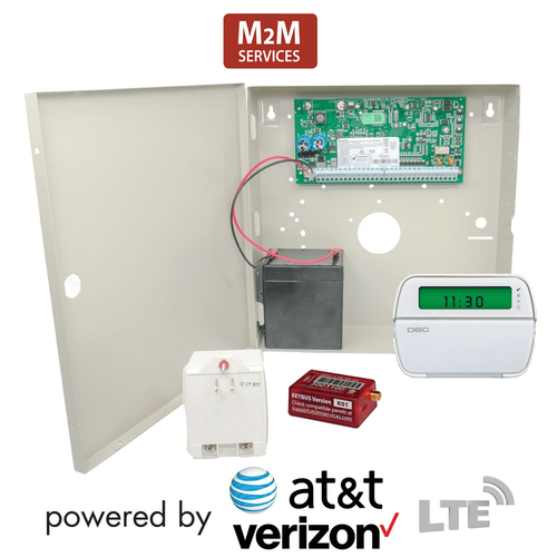 DSC PowerSeries PC1864 Cellular AT&T/Verizon LTE-M Hardwired Security System (Powered by M2M)