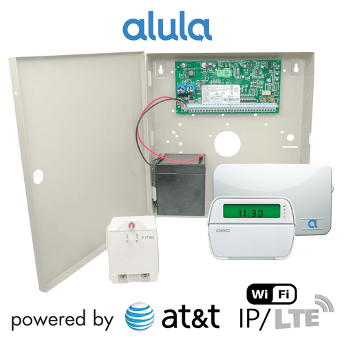 DSC PowerSeries PC1864 Tri-Path Ethernet/WiFi/Cellular AT&T LTE Hardwired Security System (Powered by Alula)