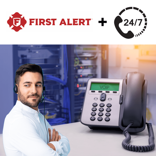 First Alert PRO Basic Non-Interactive Digital VoIP Line Home Security