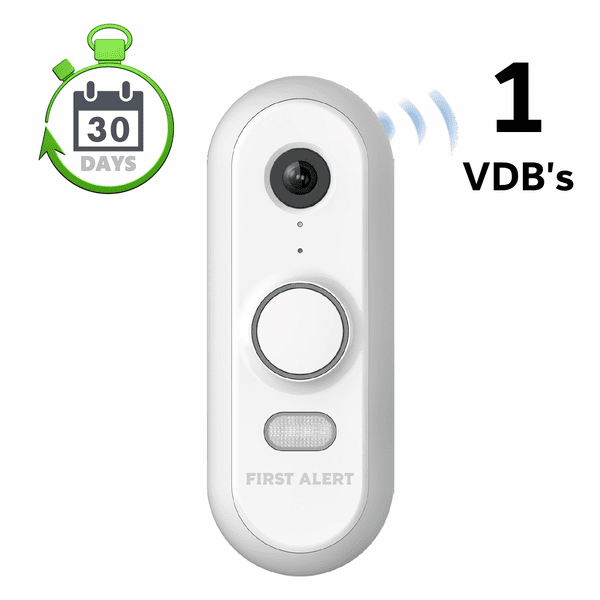 First Alert Residential Home 1-Camera Video Surveillance Services with 30-Days Storage (Powered by Total Connect 2.0 App)