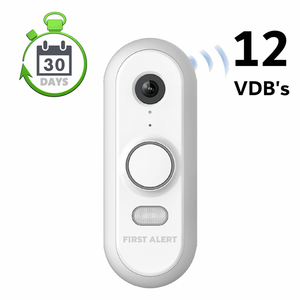 First Alert Residential Home 12-Camera Video Surveillance Services with 30-Days Storage (Powered by Total Connect 2.0 App)