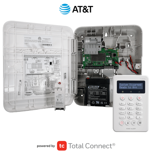 First Alert VISTA H3 Cellular AT&T LTE Hybrid Security System with Hardwired Portrait Keypad (Powered by AlarmNet)