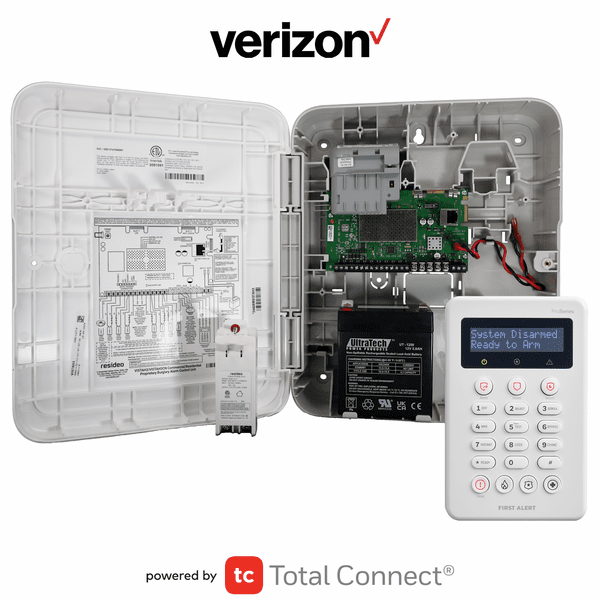First Alert VISTA H3 Cellular Verizon LTE Hybrid Security System with Hardwired Portrait Keypad (Powered by AlarmNet)
