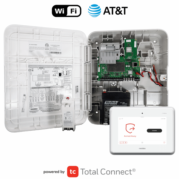 First Alert VISTA H3 Dual-Path WiFi/Cellular AT&T LTE Hybrid Security System with Wireless Touchscreen Keypad (Powered by AlarmNet)