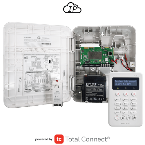 First Alert VISTA H3 IP/Ethernet Hybrid Security System with Hardwired Portrait Keypad (Powered by AlarmNet)