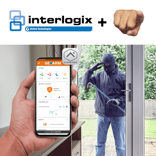 GE Interlogix Burglary Intrusion DIY Home Alarm Monitoring Services