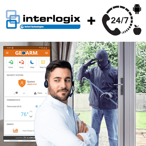 GE Interlogix Burglary Intrusion Interactive Home Alarm Monitoring Services