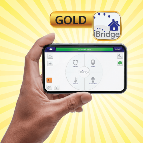 GE Interlogix DIY Cellular Gold Interactive Home Alarm Monitoring Services and Weekly Supervision Test (Powered by Napco StarLink Connect App)