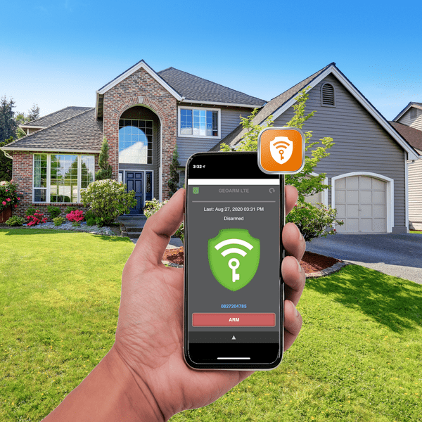 GE Interlogix DIY Cellular Silver Interactive Home Alarm Monitoring Services and Daily Supervision Test (Powered by UplinkRemote App)