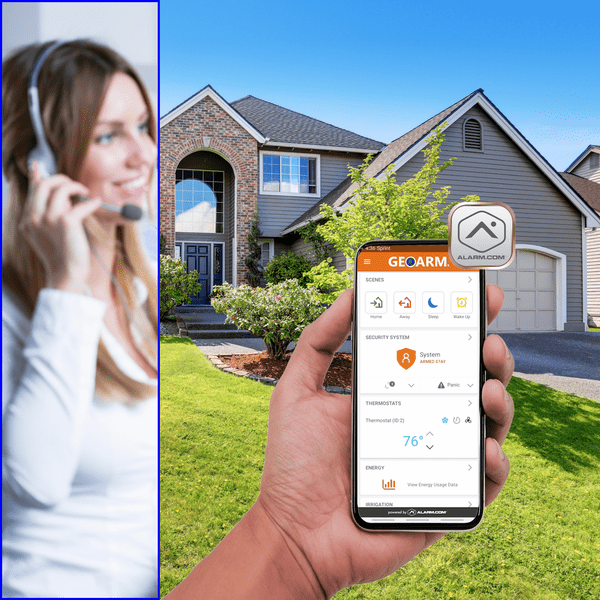 GE Interlogix PRO 24/7 Cellular Bronze Interactive Home Alarm Monitoring Services (Powered by Alarm.com App)