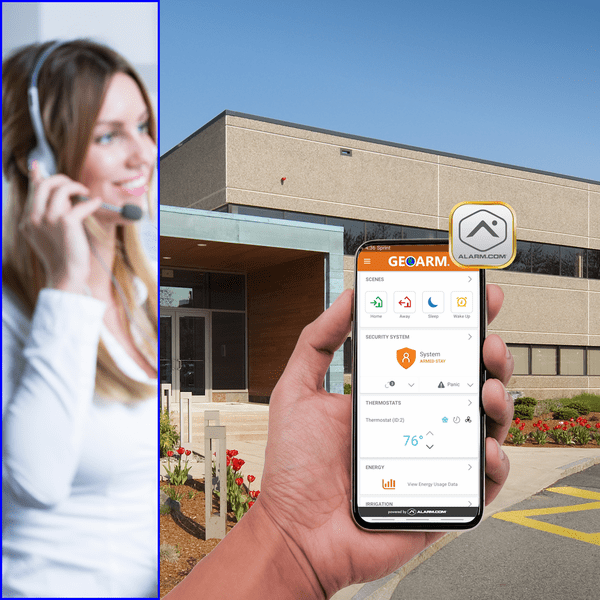 GE Interlogix PRO Cellular Gold Interactive Business Alarm Monitoring Services (Powered by Alarm.com App)