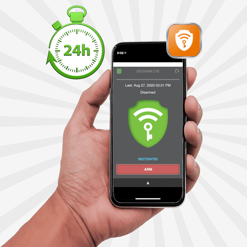 GE Interlogix PRO Cellular Silver Interactive Home Alarm Monitoring Services and Daily Supervision Test (Powered by UplinkRemote App)