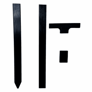 GEO-POST - Durable 28" Black-Color Fiberglass Post (for Yard Signs)
