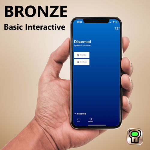 GeoAlarm DIY Cellular Bronze Interactive Home Alarm Monitoring Services (Powered by GeoAlarm App)