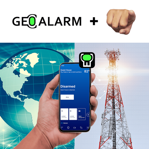GeoAlarm Dual-Path DIY Interactive Home Security