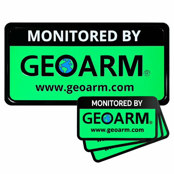 GEOARM-BULK3 - GeoArm Home Security Sign and 3-Pack Door/Window Stickers