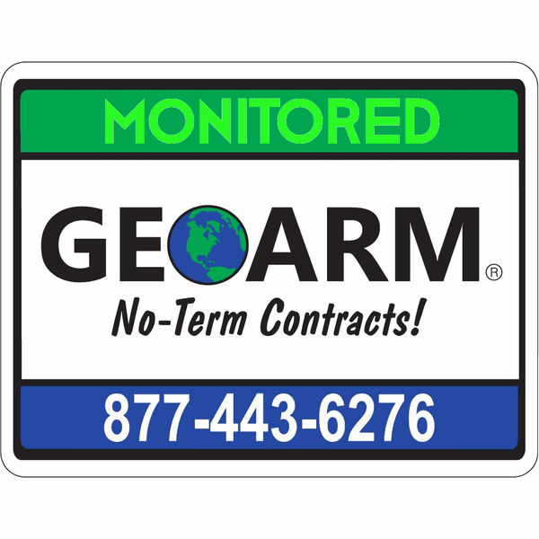 GeoArm&reg; Home Security Yard Sign Only