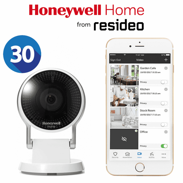 Honeywell 8 Standalone Business Security Camera Services with 30-Days Storage (Powered by Total Connect 2.0 App)