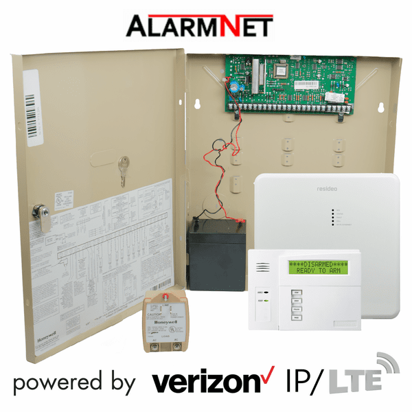 Honeywell Home VISTA 20P Dual-Path Ethernet/Cellular Verizon LTE-M Hybrid Security System (Powered by AlarmNet)