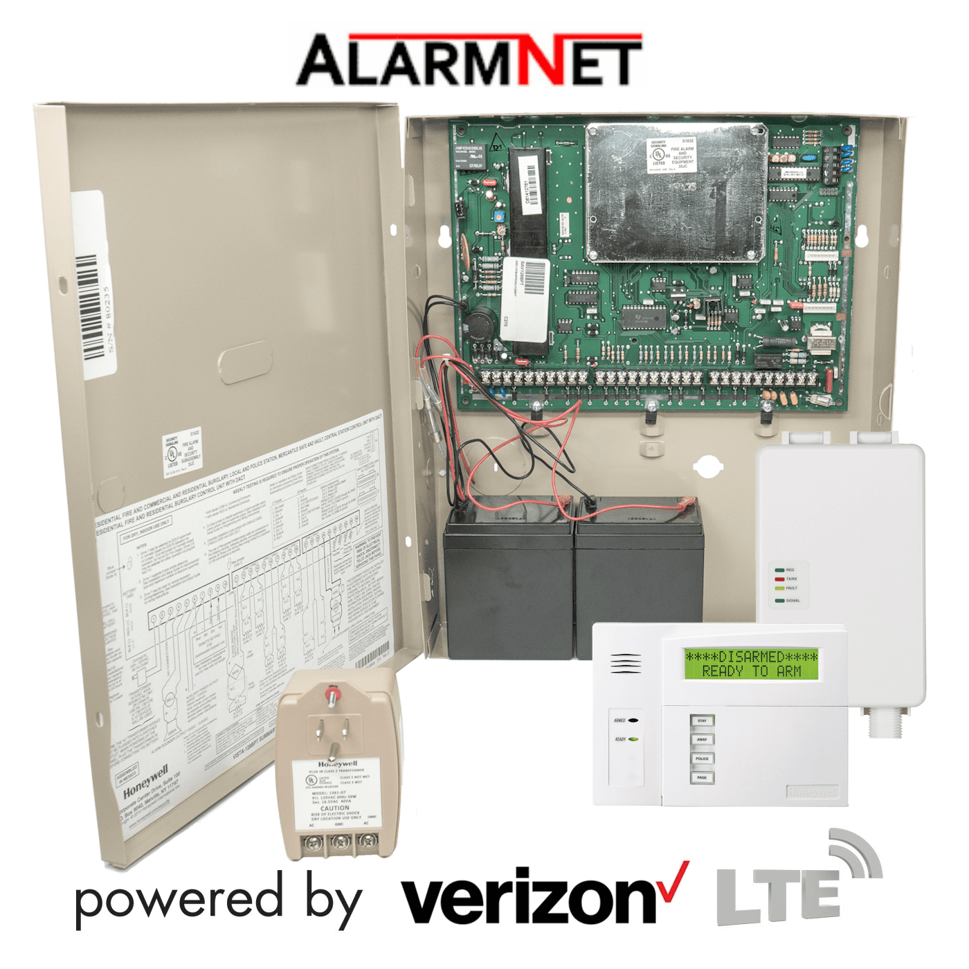 Honeywell VISTA 128BPT Cellular Verizon LTE Hybrid Commercial Security