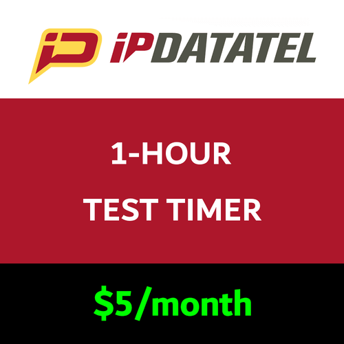 IpDatatel 1-Hour Test Timer Services