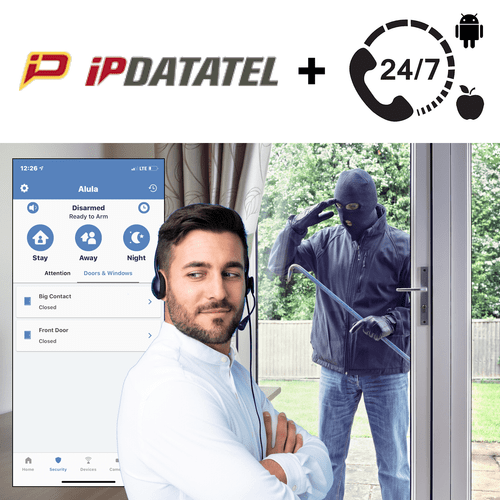 IpDatatel Burglary Intrusion Interactive Home Alarm Monitoring Services