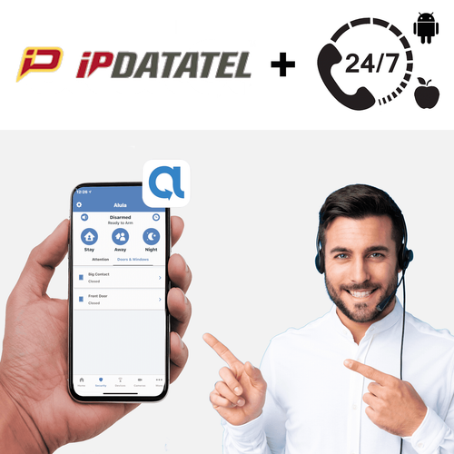 IpDatatel Burglary Intrusion Interactive PRO 24/7 Alarm Monitoring Services