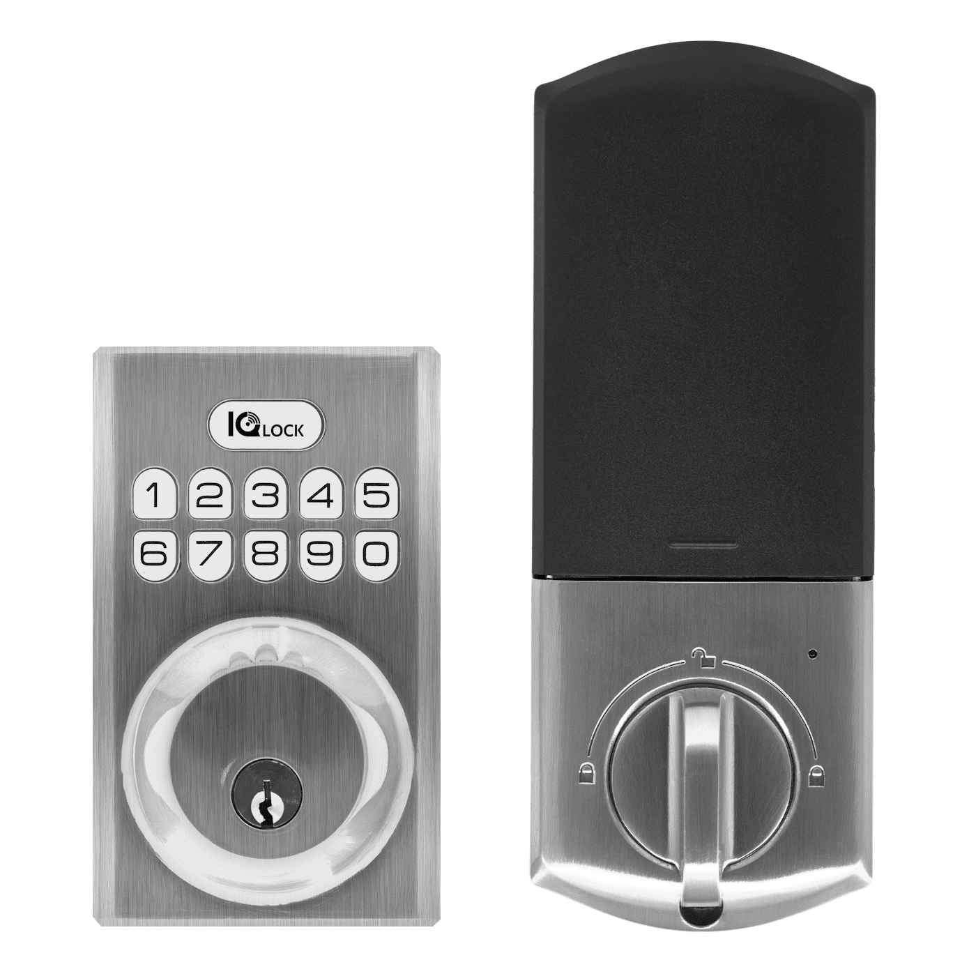 IQDLKPGKSN Qolsys PowerG Door Lock (in Satin Nickel)