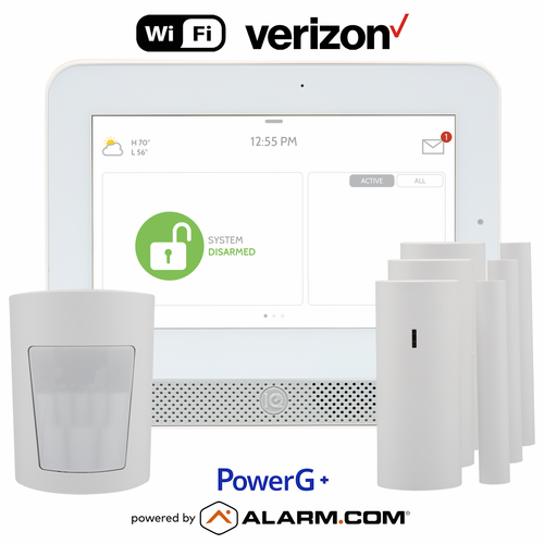 IQH5017-PGPKIT - IQ5 Hub Dual-Path Wi-Fi/Cellular Verizon LTE Wireless PowerG+ Security System (Powered by Alarm.com)