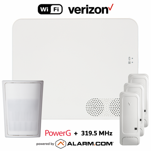 IQN5017-319KIT - IQ5 NS Dual-Path Wi-Fi/Cellular Verizon LTE Wireless PowerG and 319.5 MHz Security System (Powered by Alarm.com)