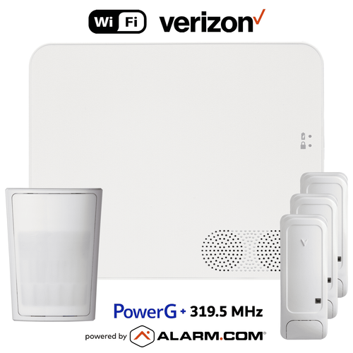 IQN5017-319KIT - IQ5 NS Dual-Path Wi-Fi/Cellular Verizon LTE Wireless PowerG and 319.5 MHz Security System (Powered by Alarm.com)