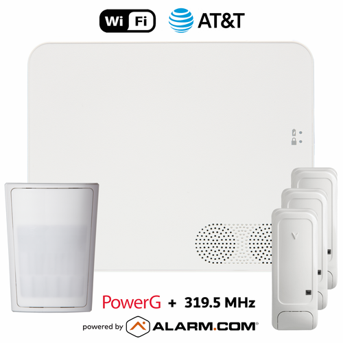 IQN5018-319KIT - IQ5 NS Dual-Path Wi-Fi/Cellular AT&T LTE Wireless PowerG and 319.5 MHz Security System (Powered by Alarm.com)