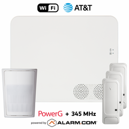 IQN5018-345KIT - IQ5 NS Dual-Path Wi-Fi/Cellular AT&T LTE Wireless PowerG and 345 MHz Security System (Powered by Alarm.com)