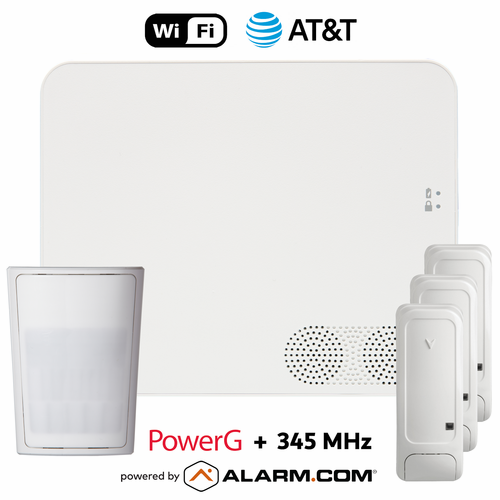 IQN5018-345KIT - IQ5 NS Dual-Path Wi-Fi/Cellular AT&T LTE Wireless PowerG and 345 MHz Security System (Powered by Alarm.com)