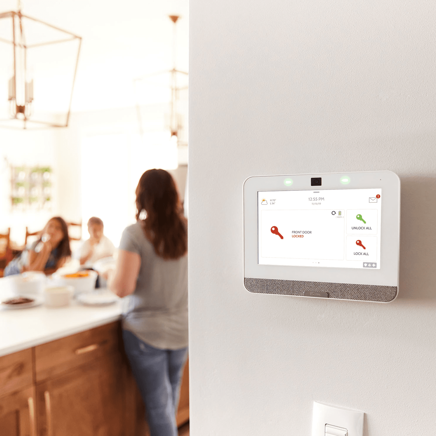 IQP4004PGKIT Qolsys IQ Panel 4 DualPath WiFi/Cellular AT&T LTE