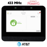 IQP4005BLK - Qolsys IQ Panel 4 Black Wireless Touchscreen Control Panel for PowerG and Legacy 433 MHz Sensors (Built-In Alarm.com Cellular AT&T LTE Communicator)