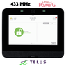 IQP4008BLK - Qolsys IQ Panel 4 Black Wireless Touchscreen Control Panel for PowerG and Legacy 433 MHz Sensors (Built-In Alarm.com Cellular TELUS LTE Communicator)