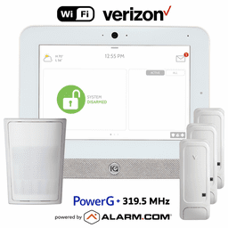 IQP5017-319KIT - IQ Panel 5 Dual-Path Wi-Fi/Cellular Verizon LTE Wireless PowerG and S-Line/319.5 MHz Security System (Powered by Alarm.com)